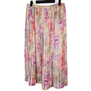 Da Rue of California skirt, pleated. pastel, Size 10.